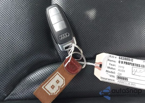 2019 Audi Q8 55 Premium from USA, damaged, VIN WA1BVAF10KD008895